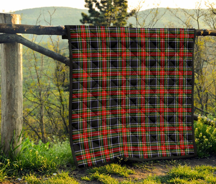 Scottish Stewart Black Clan Tartan Quilt Tartan Plaid 6