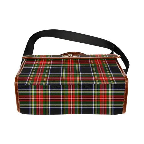 Scottish Stewart Black Clan Tartan Waterproof Canvas Bag Tartan Plaid 5