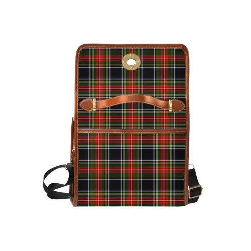 Scottish Stewart Black Clan Tartan Waterproof Canvas Bag Tartan Plaid 6