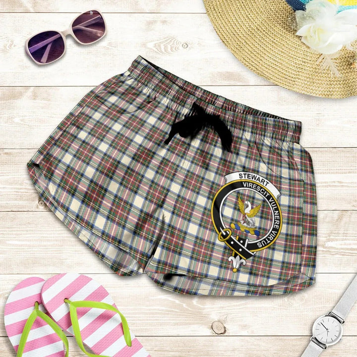 Scottish Stewart Dress Ancient Clan Crest Tartan Women Shorts