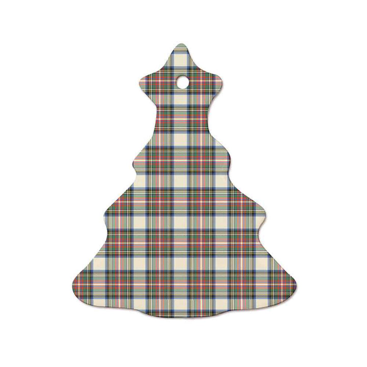 Scottish Stewart Dress Ancient Clan Tartan Ceramic Ornament  Tree Shape Tartan Plaid