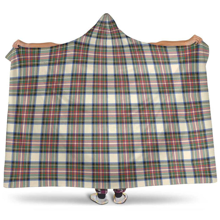 Scottish Stewart Dress Ancient Clan Tartan Hooded Blanket Tartan Plaid 1