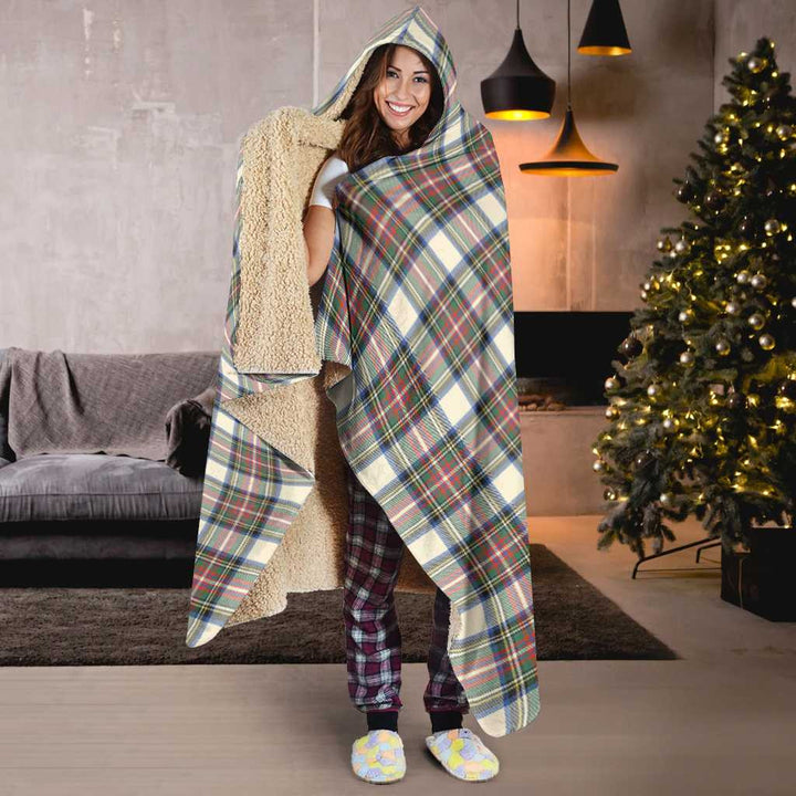 Scottish Stewart Dress Ancient Clan Tartan Hooded Blanket Tartan Plaid 6