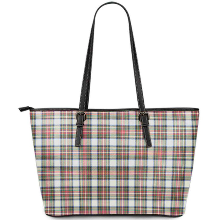 Scottish Stewart Dress Ancient Clan Tartan Leather Tote Tartan Plaid
