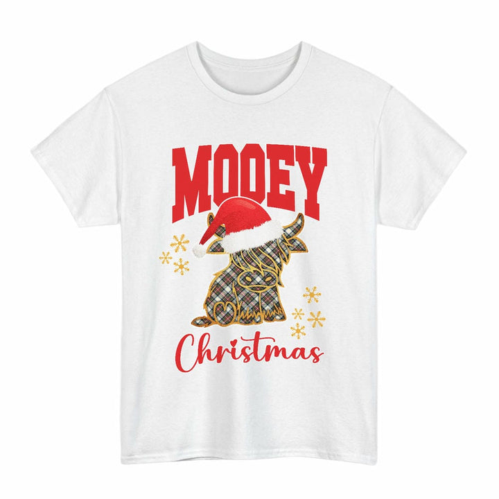 Scottish Stewart Dress Ancient Clan Tartan T-Shirt - Mooey Christmas Tartan Plaid White Color