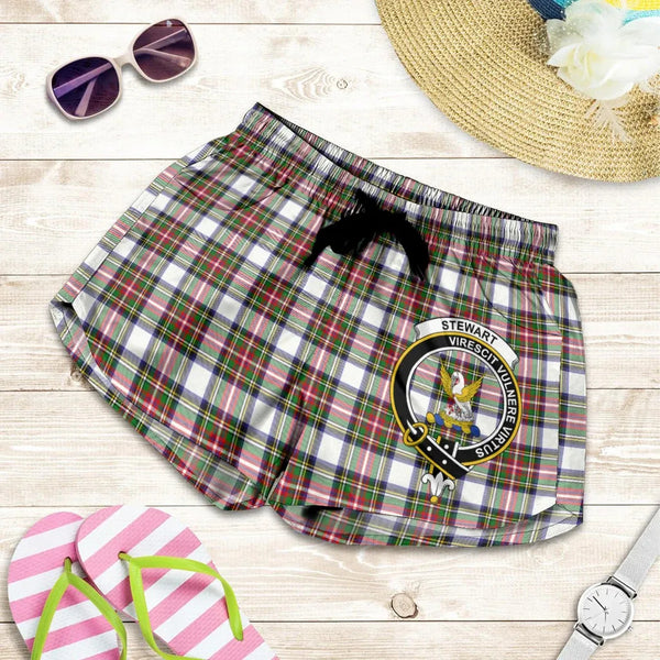 Scottish Stewart Dress Modern Clan Crest Tartan Women Shorts