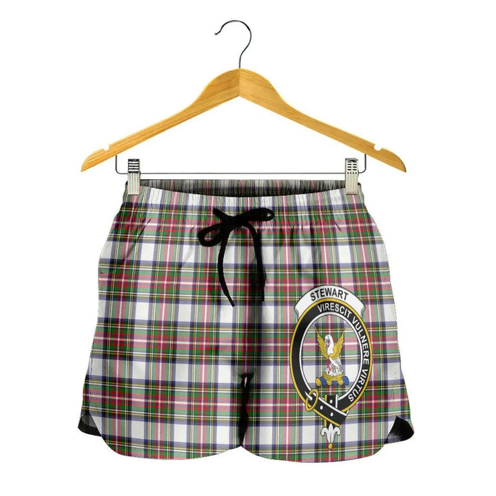 Scottish Stewart Dress Modern Clan Crest Tartan Women Shorts
