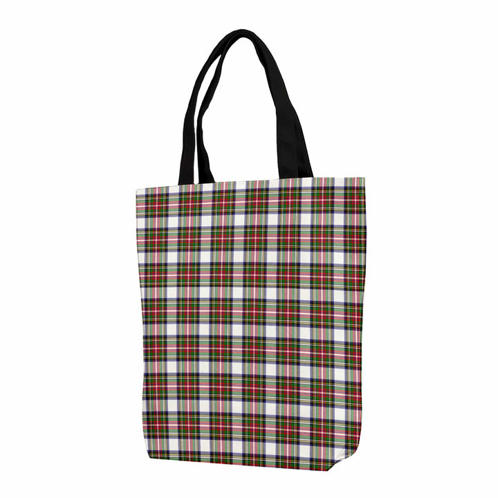 Scottish Stewart Dress Modern Clan Tartan Canvas Bag With Shoulder Strap Tartan Plaid 1