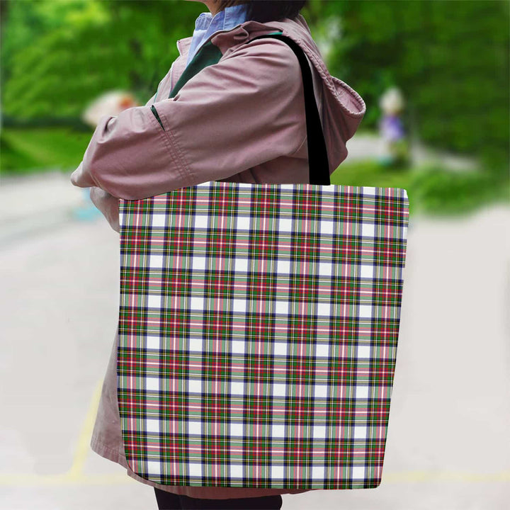 Scottish Stewart Dress Modern Clan Tartan Canvas Bag With Shoulder Strap Tartan Plaid 2