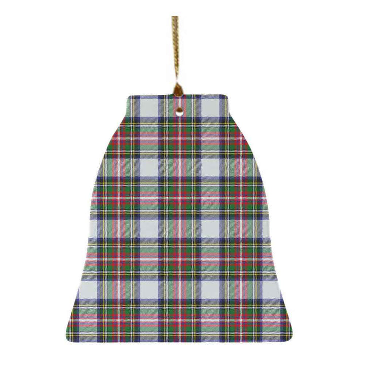 Scottish Stewart Dress Modern Clan Tartan Ceramic Ornament Bell Shape Tartan Plaid