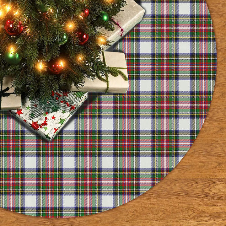 Scottish Stewart Dress Modern Clan Tartan Christmas Tree Skirt No Tassels 2 Tartan Plaid