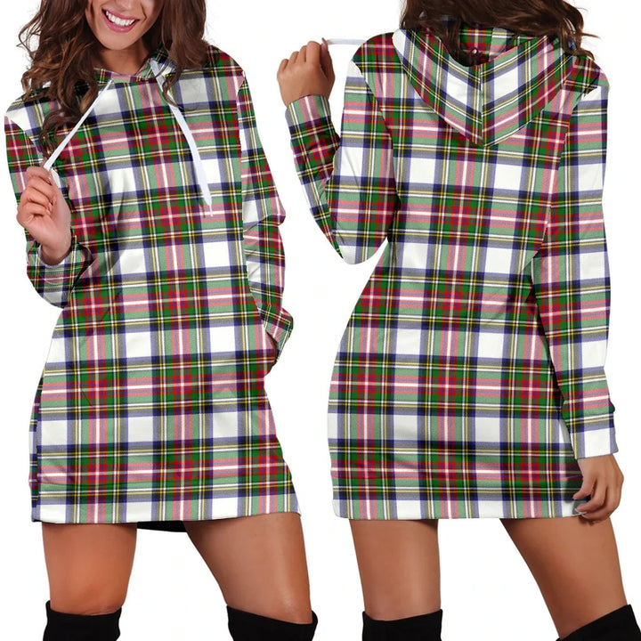 Scottish Stewart Dress Modern Clan Tartan Hoodie Dress