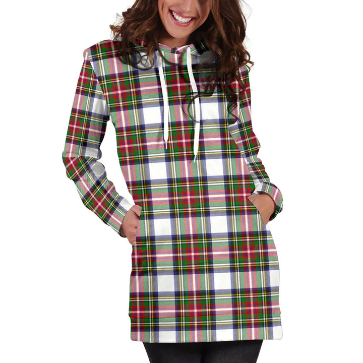 Scottish Stewart Dress Modern Clan Tartan Hoodie Dress