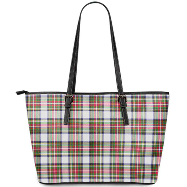 Scottish Stewart Dress Modern Clan Tartan Leather Tote Tartan Plaid