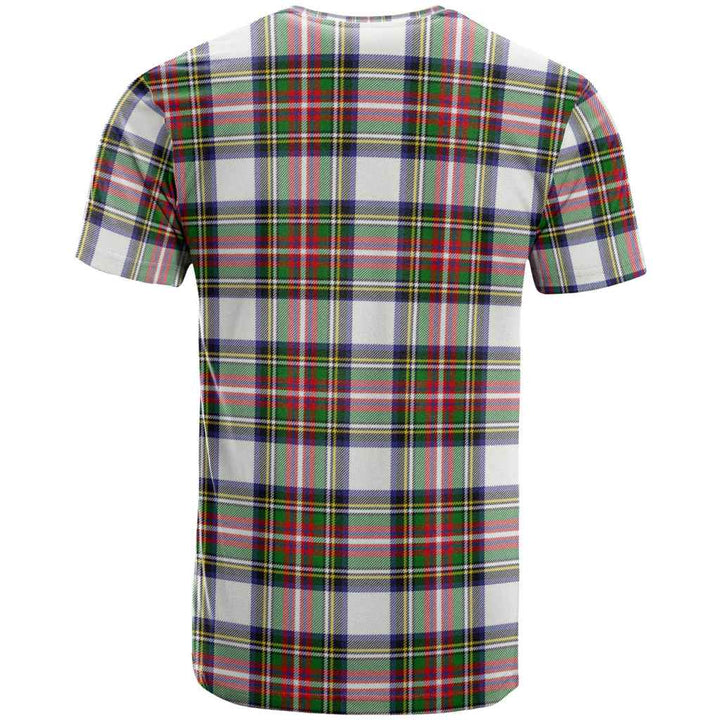 Scottish Stewart Dress Modern Clan Tartan T-Shirt Back Side Tartan Plaid