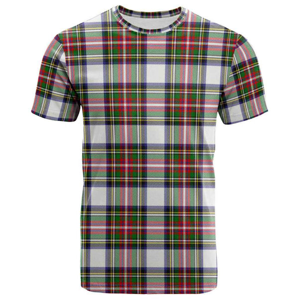 Scottish Stewart Dress Modern Clan Tartan T-Shirt Front Side Tartan Plaid