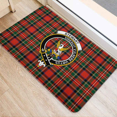 Scottish Stewart (High Stewards) Clan Crest Tartan Door Mat Tartan Plaid 2