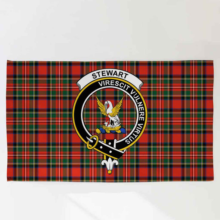 Scottish Stewart (High Stewards) Clan Crest Tartan Flag Parade Tartan Plaid 3