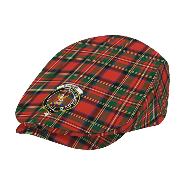 Scottish Stewart (High Stewards) Clan Crest Tartan Flat Cap Tartan Plaid 2