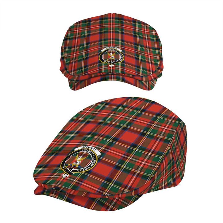 Scottish Stewart (High Stewards) Clan Crest Tartan Flat Cap Tartan Plaid 5