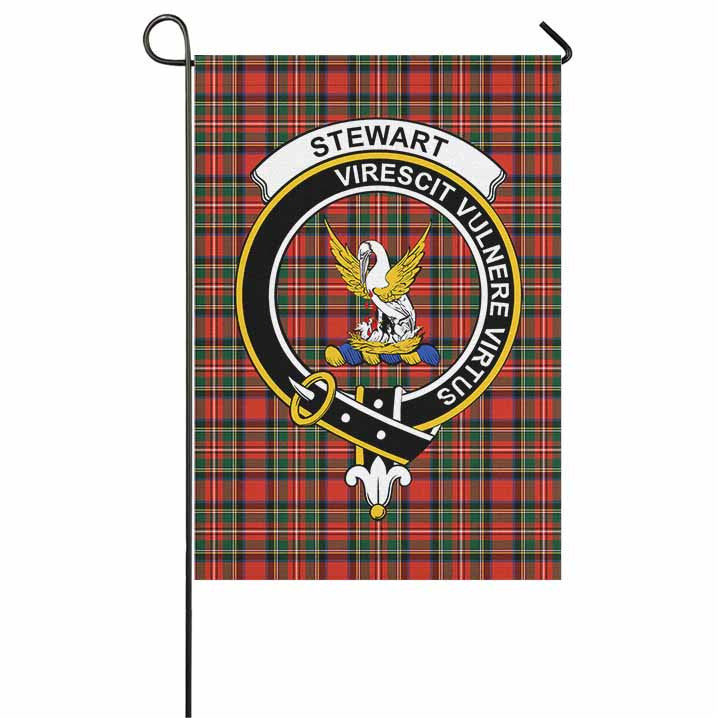 Scottish Stewart (High Stewards) Clan Crest Tartan Garden Flag Tartan Plaid 1