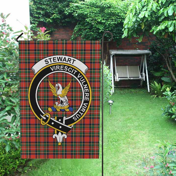 Scottish Stewart (High Stewards) Clan Crest Tartan Garden Flag Tartan Plaid 2