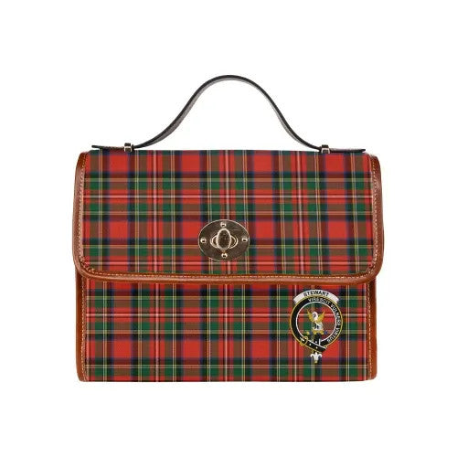 Scottish Stewart (High Stewards) Clan Crest Tartan Waterproof Canvas Bag Tartan Plaid 1