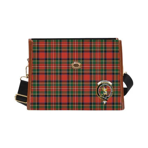 Scottish Stewart (High Stewards) Clan Crest Tartan Waterproof Canvas Bag Tartan Plaid 2