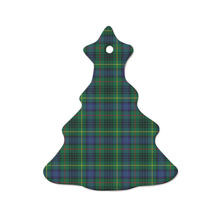 Scottish Stewart Hunting Modern Clan Tartan Ceramic Ornament  Tree Shape Tartan Plaid