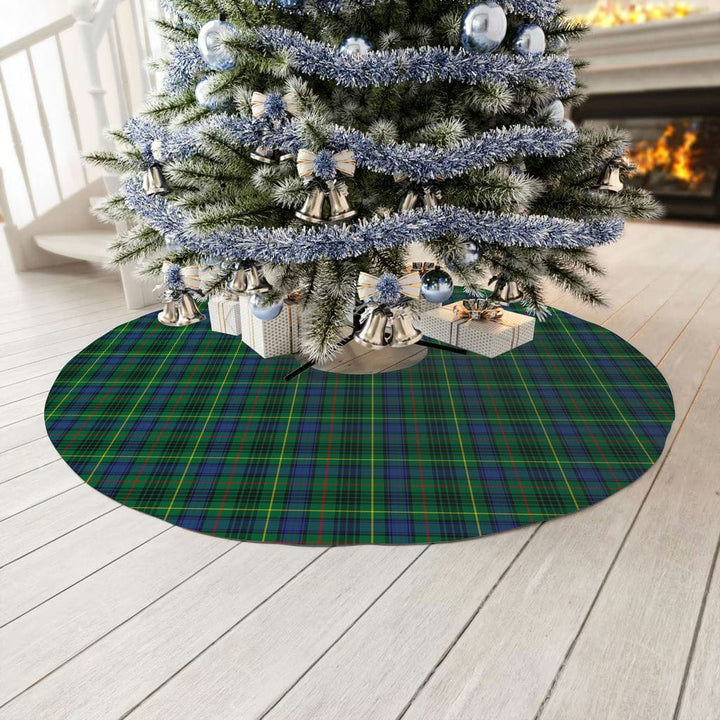 Scottish Stewart Hunting Modern Clan Tartan Christmas Tree Skirt No Tassels 3 Tartan Plaid