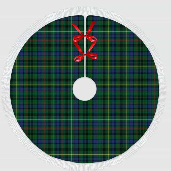 Scottish Stewart Hunting Modern Clan Tartan Christmas Tree Skirt Tassels 1 Tartan Plaid