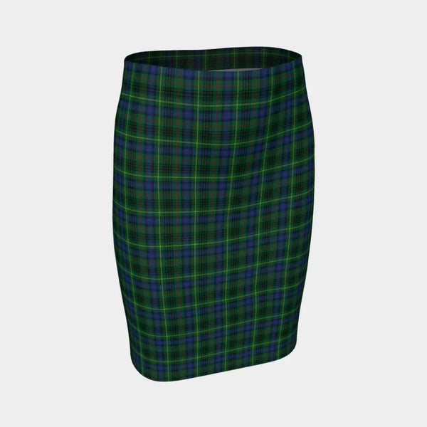 Scottish Stewart Hunting Modern Clan Tartan Fitted Skirt Tartan Plaid 1