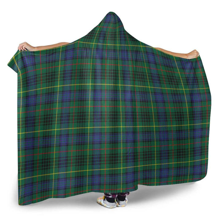 Scottish Stewart Hunting Modern Clan Tartan Hooded Blanket Tartan Plaid 2