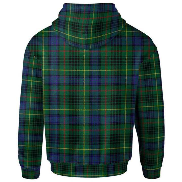 Scottish Stewart Hunting Modern Clan Tartan Hoodie Back Side Tartan Plaid