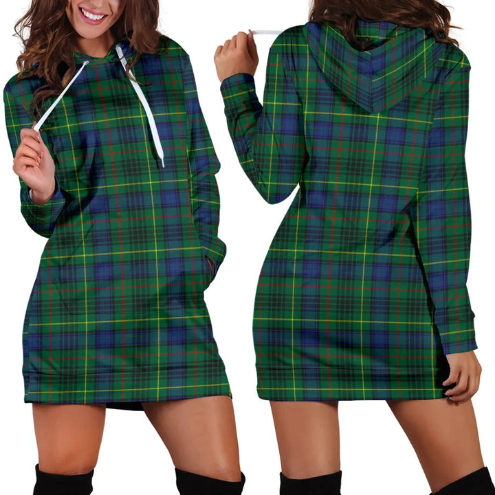 Scottish Stewart Hunting Modern Clan Tartan Hoodie Dress
