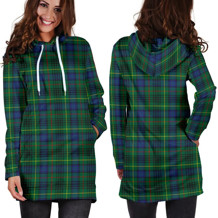 Scottish Stewart Hunting Modern Clan Tartan Hoodie Dress