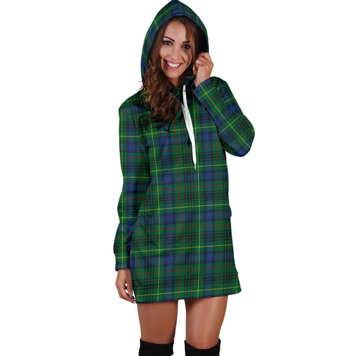 Scottish Stewart Hunting Modern Clan Tartan Hoodie Dress
