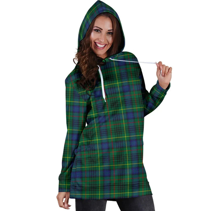 Scottish Stewart Hunting Modern Clan Tartan Hoodie Dress