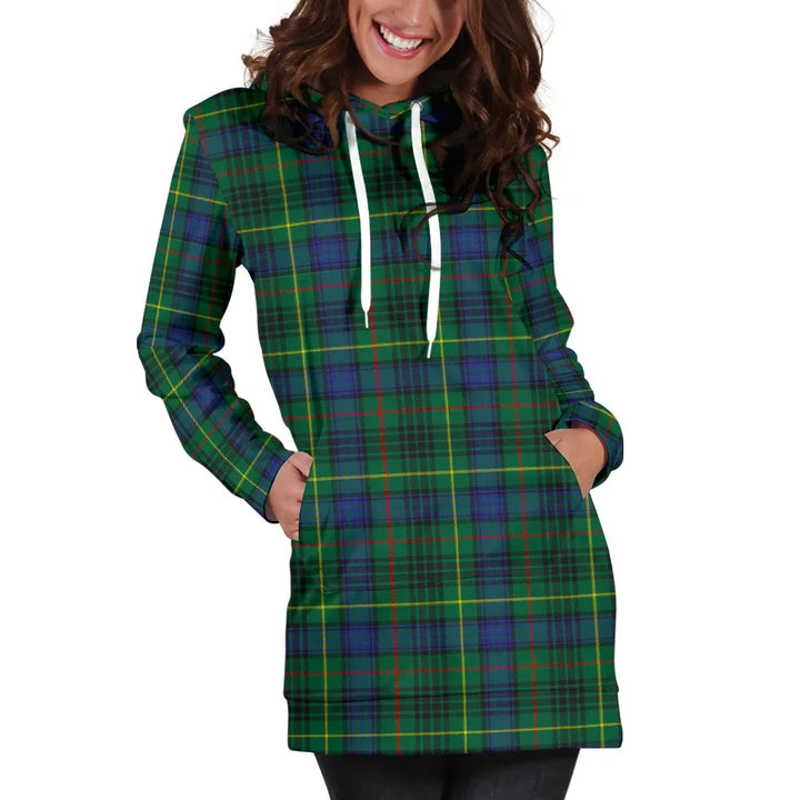 Scottish Stewart Hunting Modern Clan Tartan Hoodie Dress