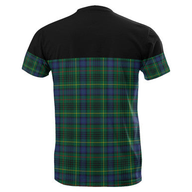 Scottish Stewart Hunting Modern Clan Tartan T-Shirt Horizontal Style Back Side Tartan Plaid