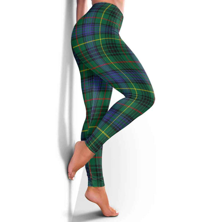 Scottish Stewart Hunting Modern Clan Tartan Women Leggings Tartan Plaid 4