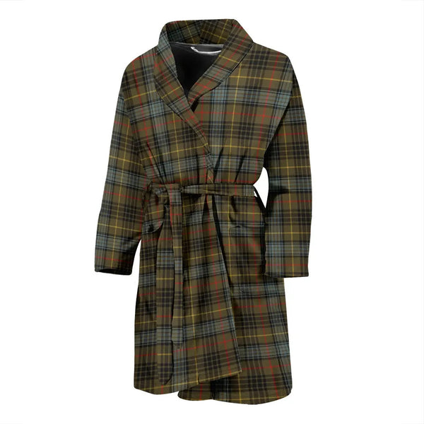 Scottish Stewart Hunting Weathered Clan Tartan Bathrobe 2