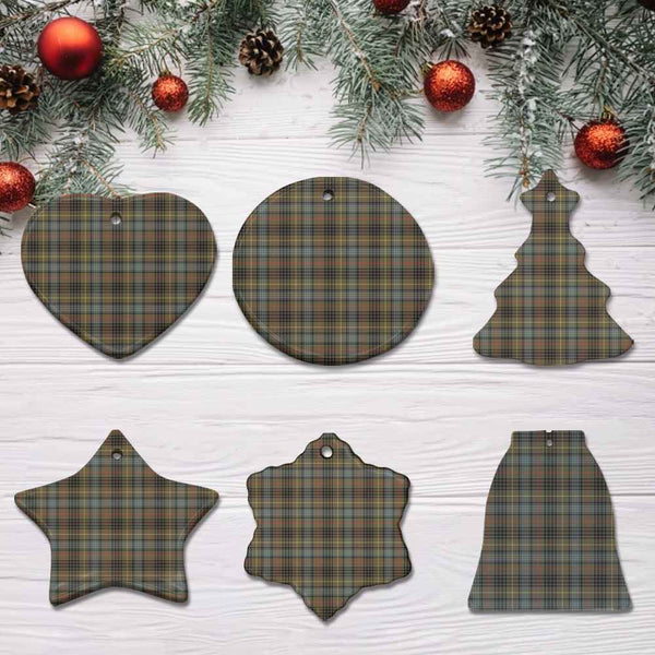 Scottish Stewart Hunting Weathered Clan Tartan Ceramic Ornament All Tartan Plaid