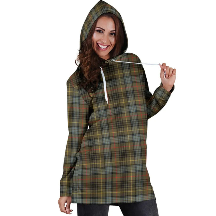 Scottish Stewart Hunting Weathered Clan Tartan Hoodie Dress