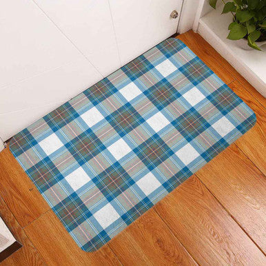 Scottish Stewart Muted Blue Clan Tartan Door Mat Tartan Plaid 3