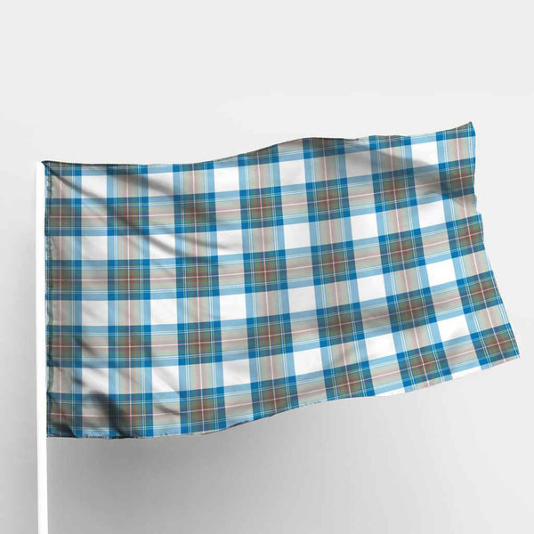 Scottish Stewart Muted Blue Clan Tartan Flag Parade Tartan Plaid 1