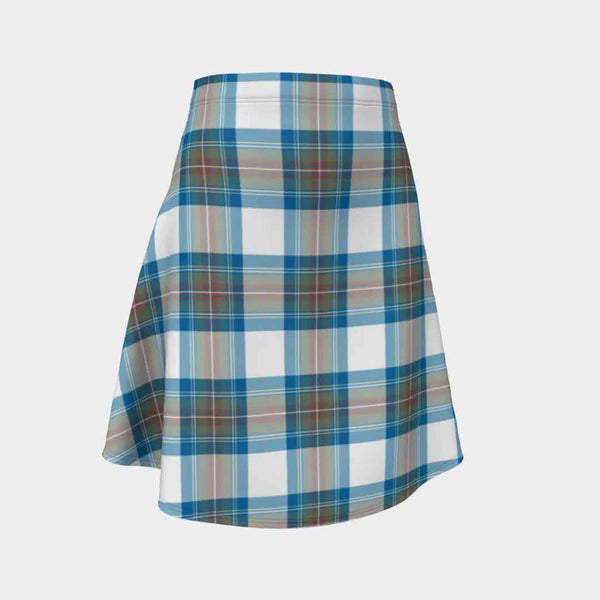 Scottish Stewart Muted Blue Clan Tartan Flare Skirt Tartan Plaid 1