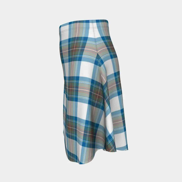 Scottish Stewart Muted Blue Clan Tartan Flare Skirt Tartan Plaid 2