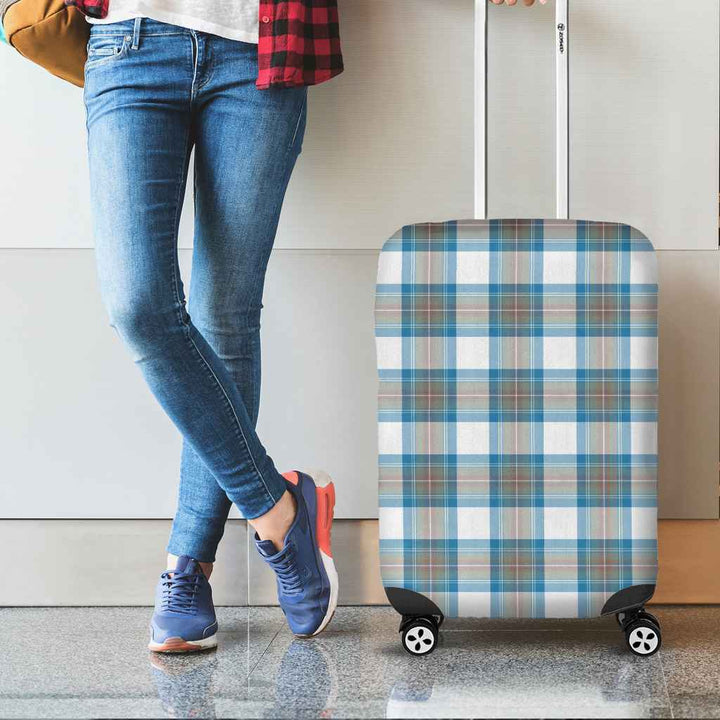 Scottish Stewart Muted Blue Clan Tartan Luggage Cover Tartan Plaid 2