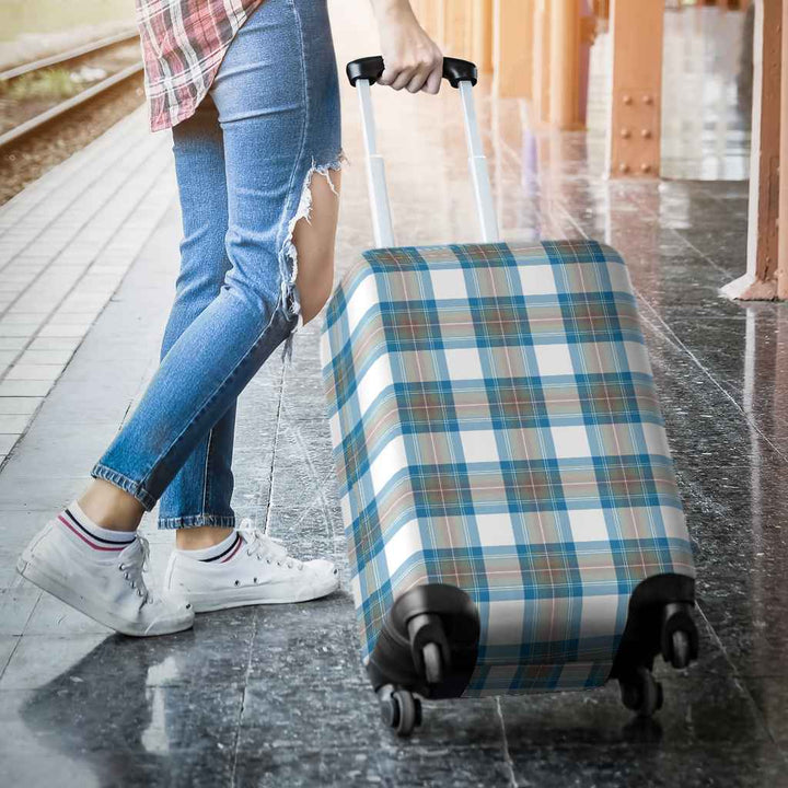 Scottish Stewart Muted Blue Clan Tartan Luggage Cover Tartan Plaid 3